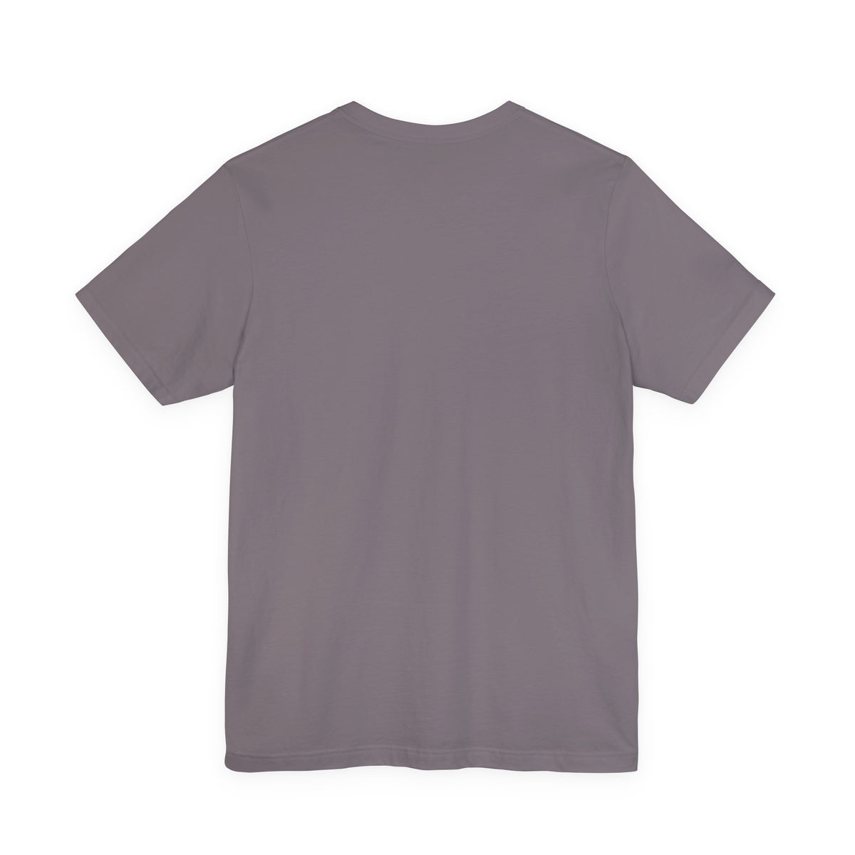 Back view of the storm t-shirt with the "Big Stretch Golden Retriever" design