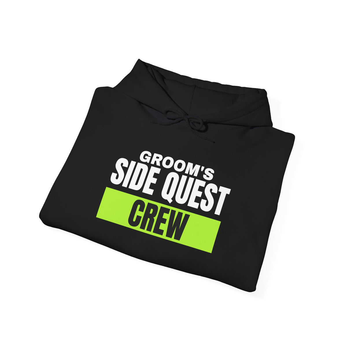 Groom's Side Quest Crew bachelor party hoodie with "Groom's Side Quest Crew" graphic, product photo 5