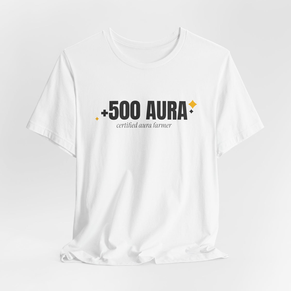 +500 Aura aura farming t-shirt with "+500 Aura" graphic, product photo 6