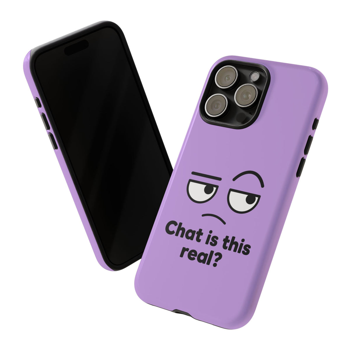 Chat Is This Real? chat meme phone case with "Chat Is This Real?" graphic, product photo 53