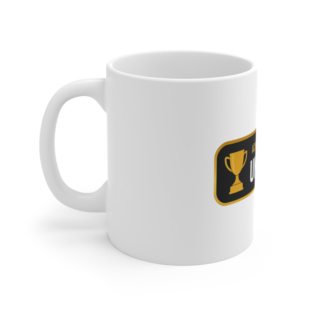 Unc Status Unlocked unc status mug with "Unc Status Unlocked" graphic, product photo 2