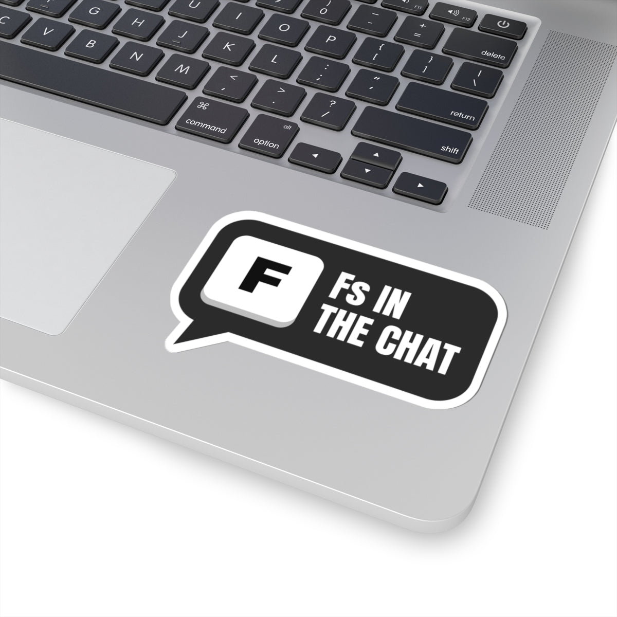 Fs In The Chat chat meme sticker with "Fs In The Chat" graphic, product photo 5