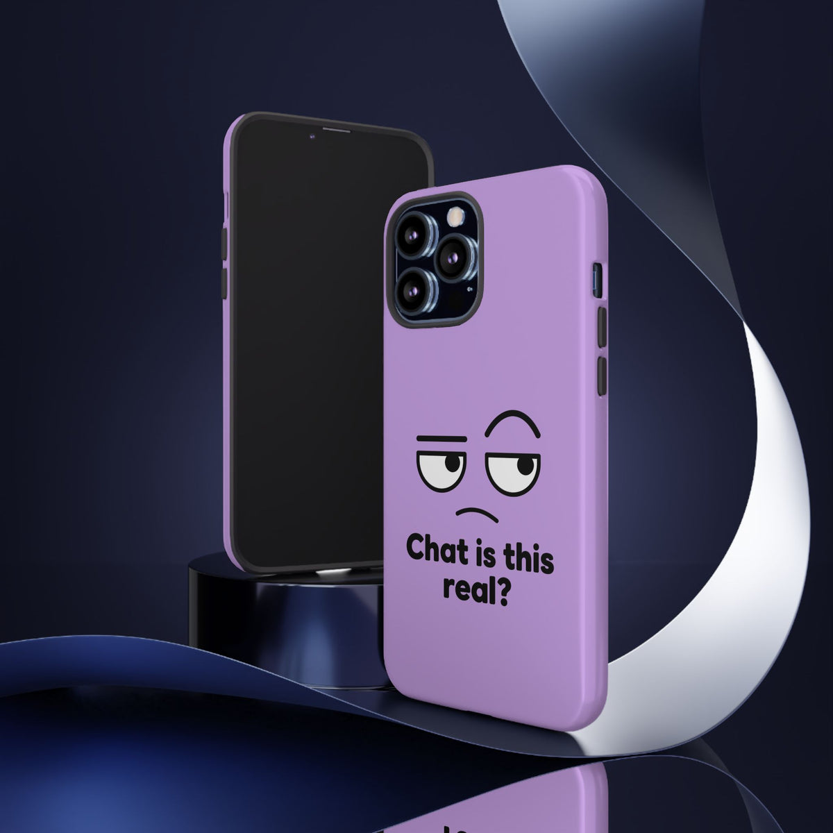 Chat Is This Real? chat meme phone case with "Chat Is This Real?" graphic, product photo 58