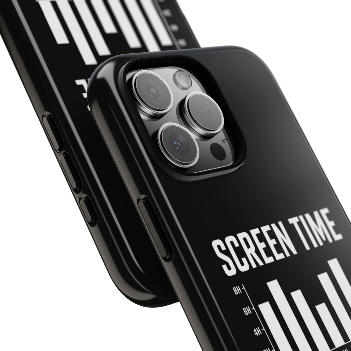Screen Time No Regrets chronically online phone case with "Screen Time No Regrets" graphic, product photo 33