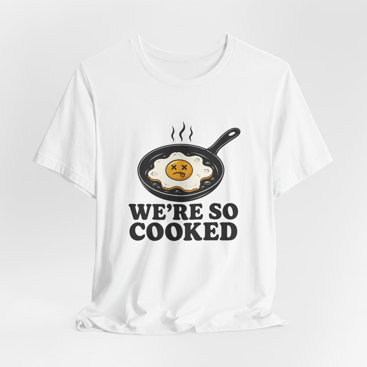 We're So Cooked chronically online t-shirt with "We're So Cooked" graphic, product photo 5