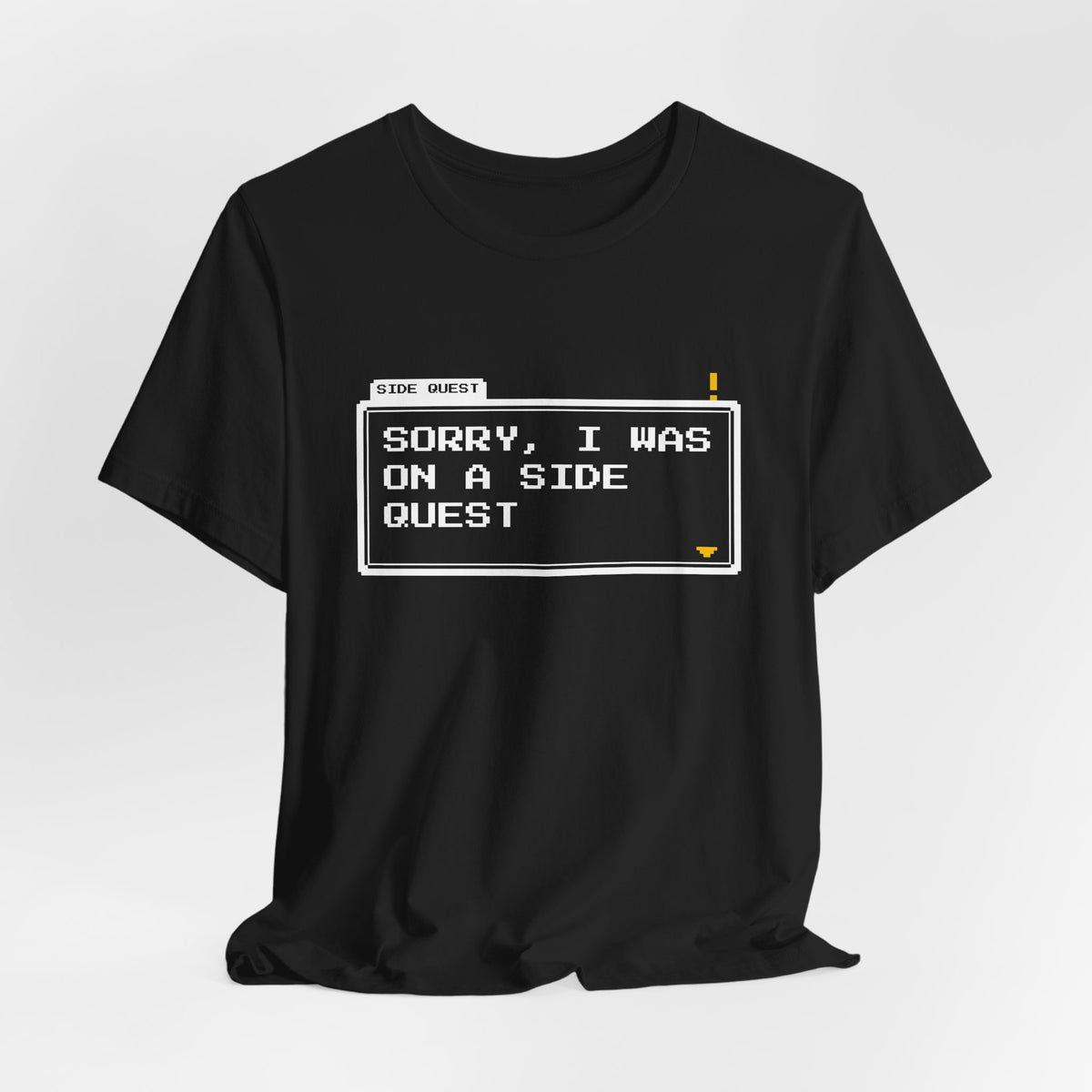 Sorry I Was On A Side Quest NPC and larp t-shirt with "Sorry I Was On A Side Quest" graphic, product photo 4