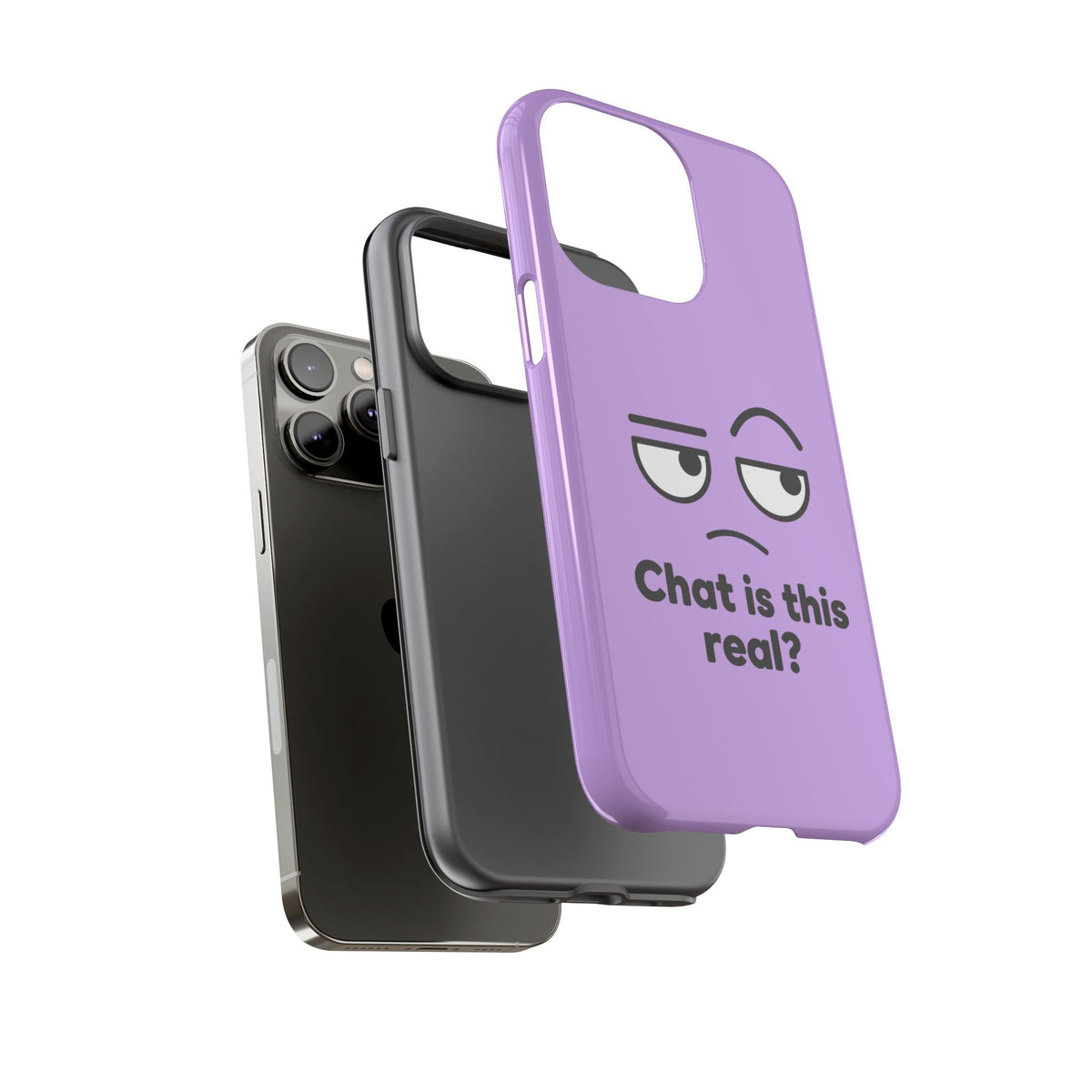 Chat Is This Real? chat meme phone case with "Chat Is This Real?" graphic, product photo 37