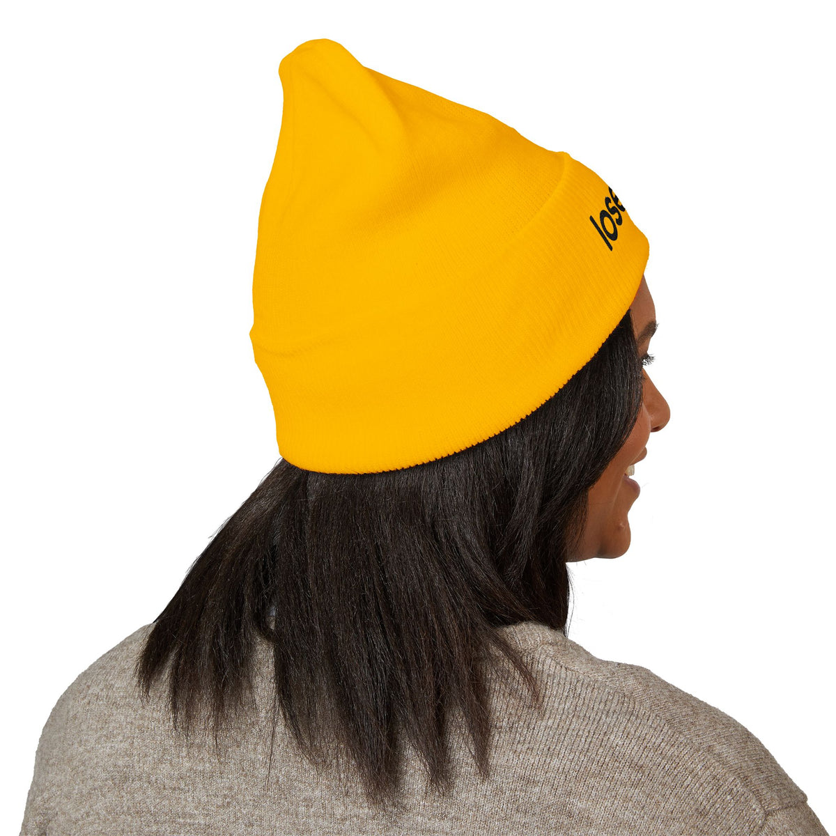 Losercore chronically online beanie with "Losercore" graphic, product photo 10