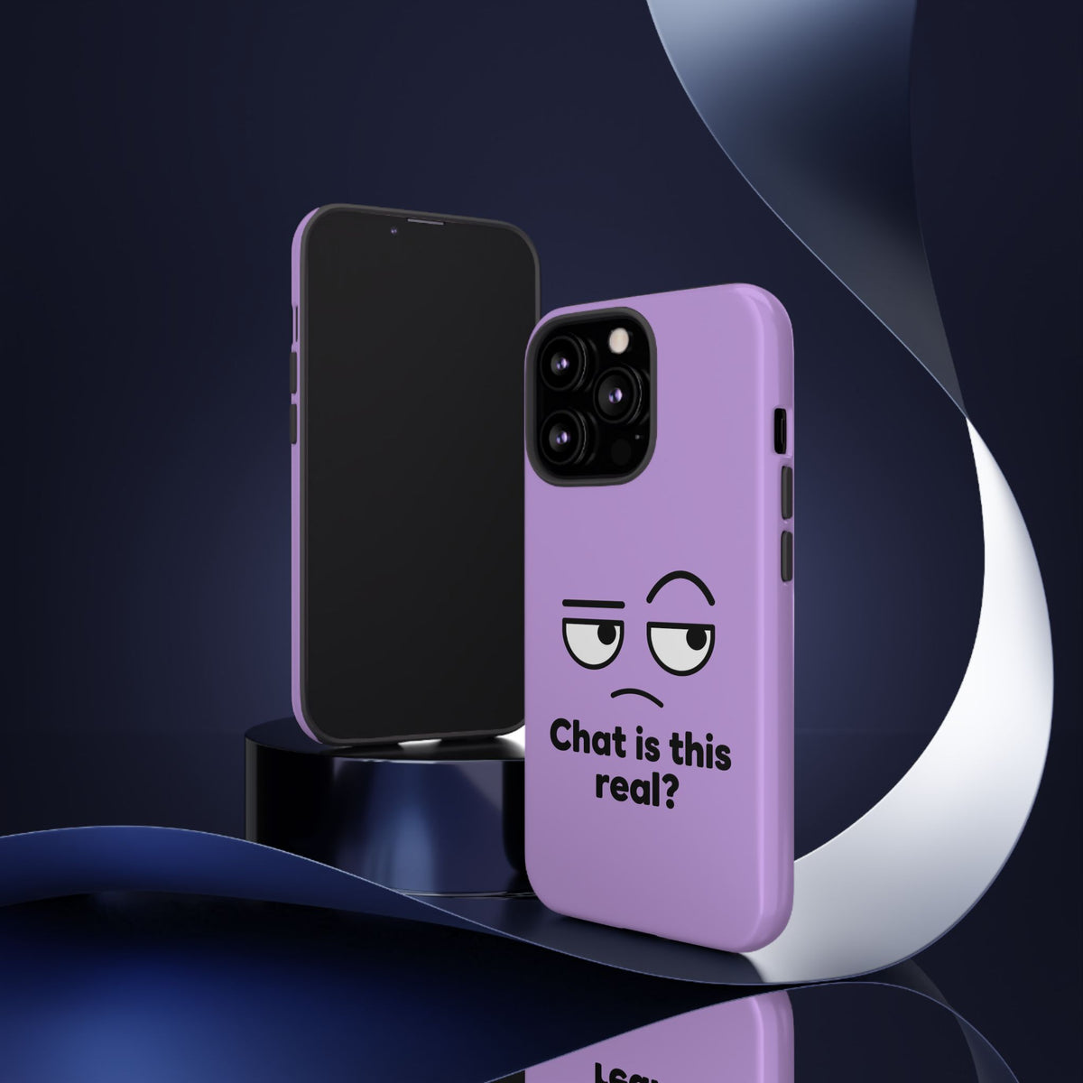 Chat Is This Real? chat meme phone case with "Chat Is This Real?" graphic, product photo 60