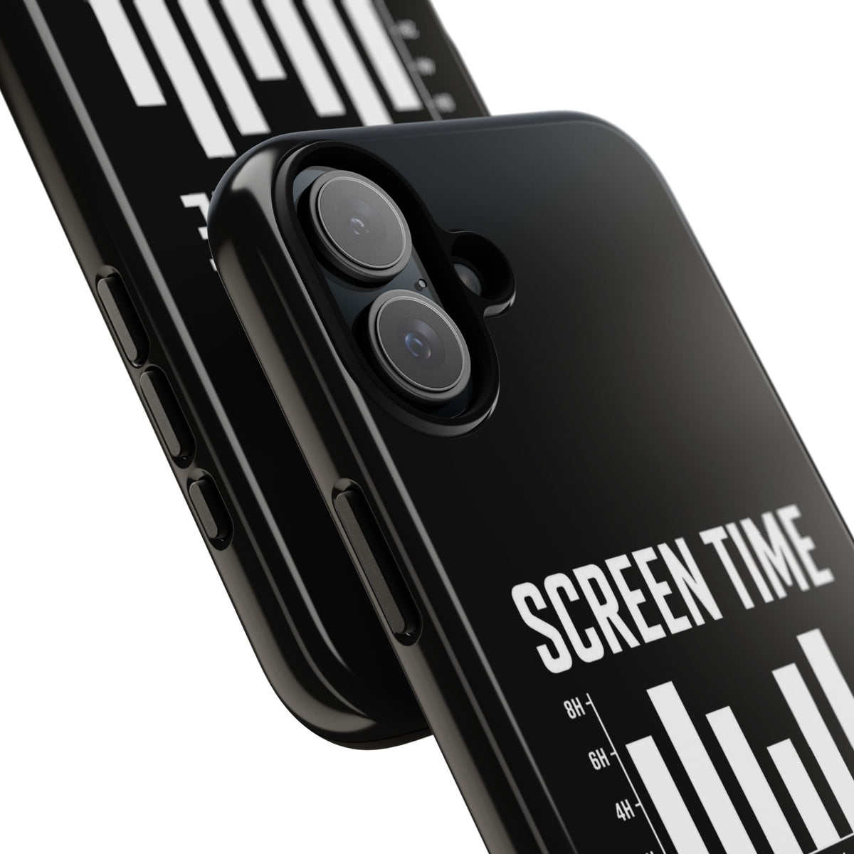 Screen Time No Regrets chronically online phone case with "Screen Time No Regrets" graphic, product photo 44