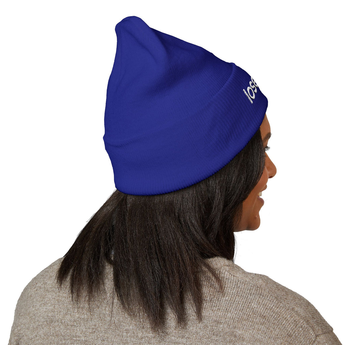 Losercore chronically online beanie with "Losercore" graphic, product photo 16