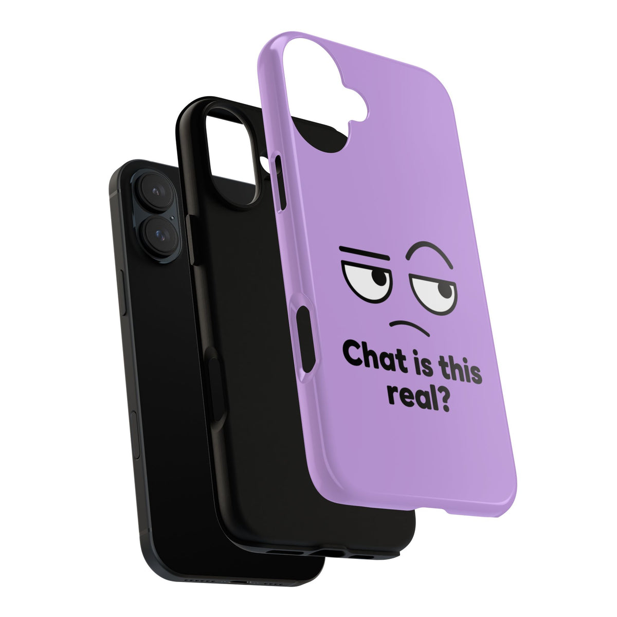 Chat Is This Real? chat meme phone case with "Chat Is This Real?" graphic, product photo 45