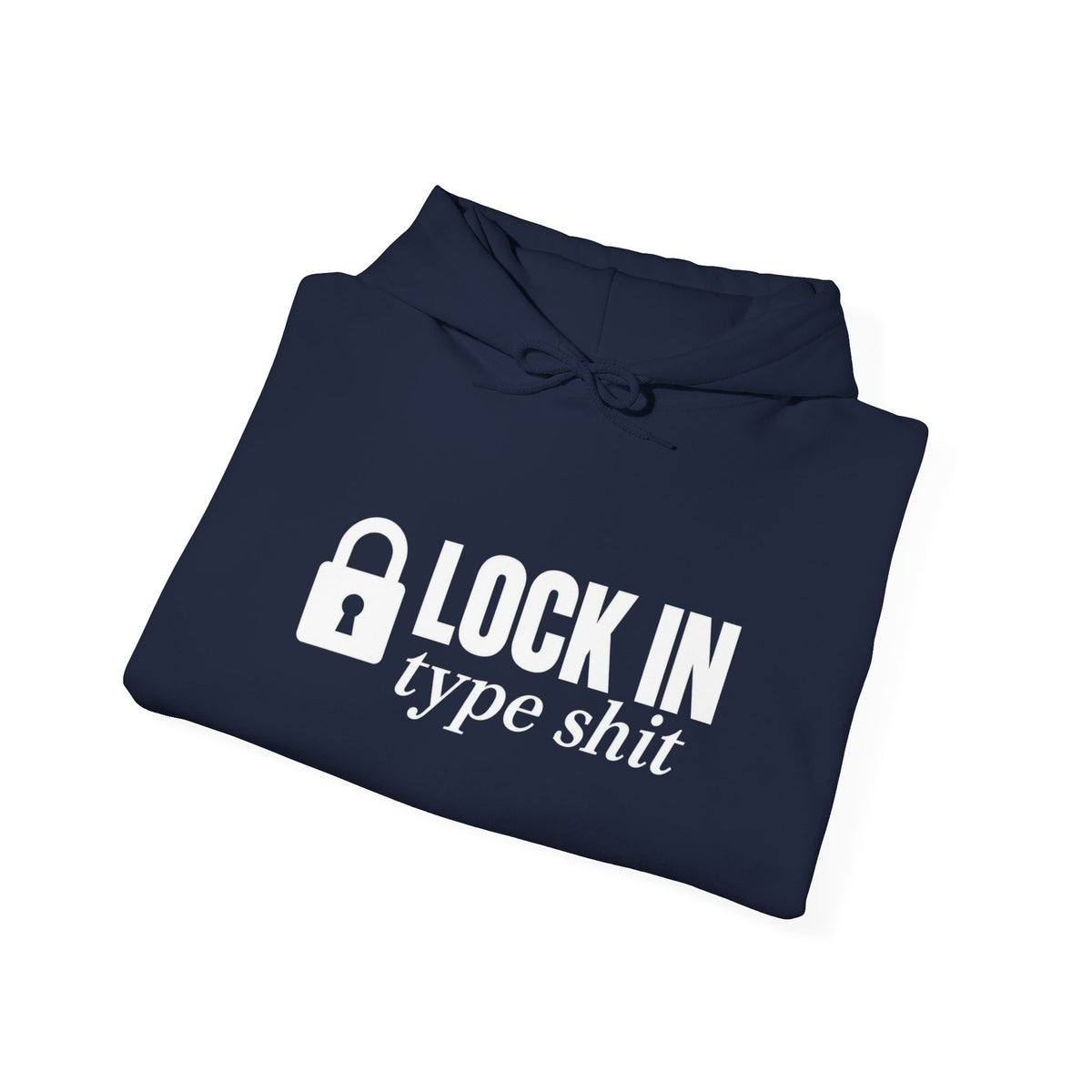 Lock In Type Shit aura farming hoodie with "Lock In Type Shit" graphic, product photo 8
