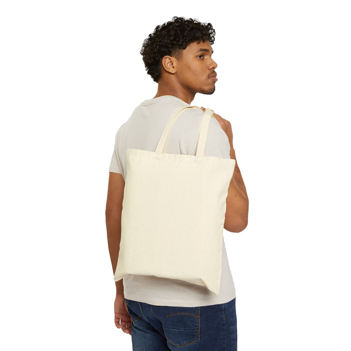 That's My Baybee chronically online tote bag with "That's My Baybee" graphic, product photo 4