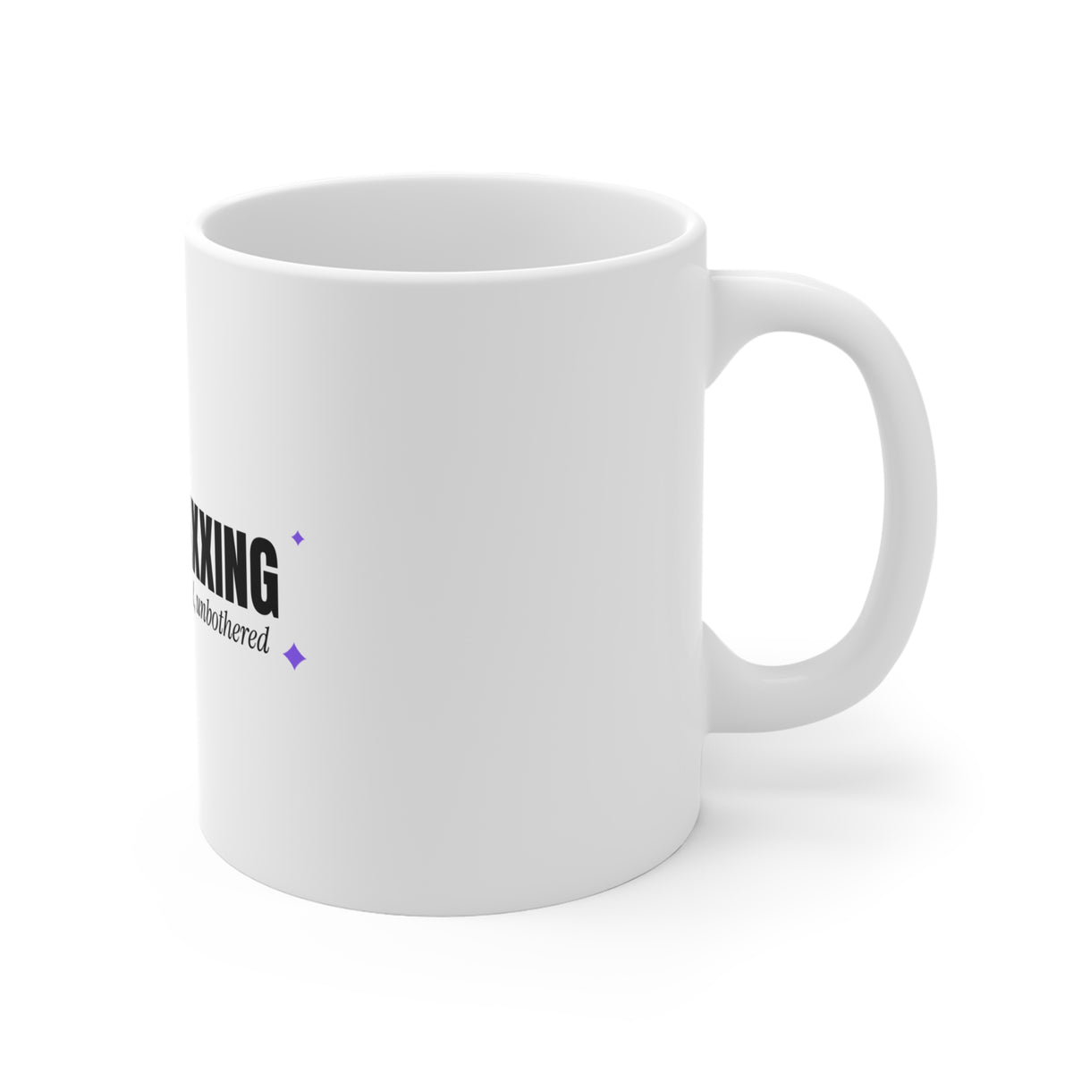 Looksmaxxing Unbothered looksmaxxing mug with "Looksmaxxing Unbothered" graphic, product photo 3