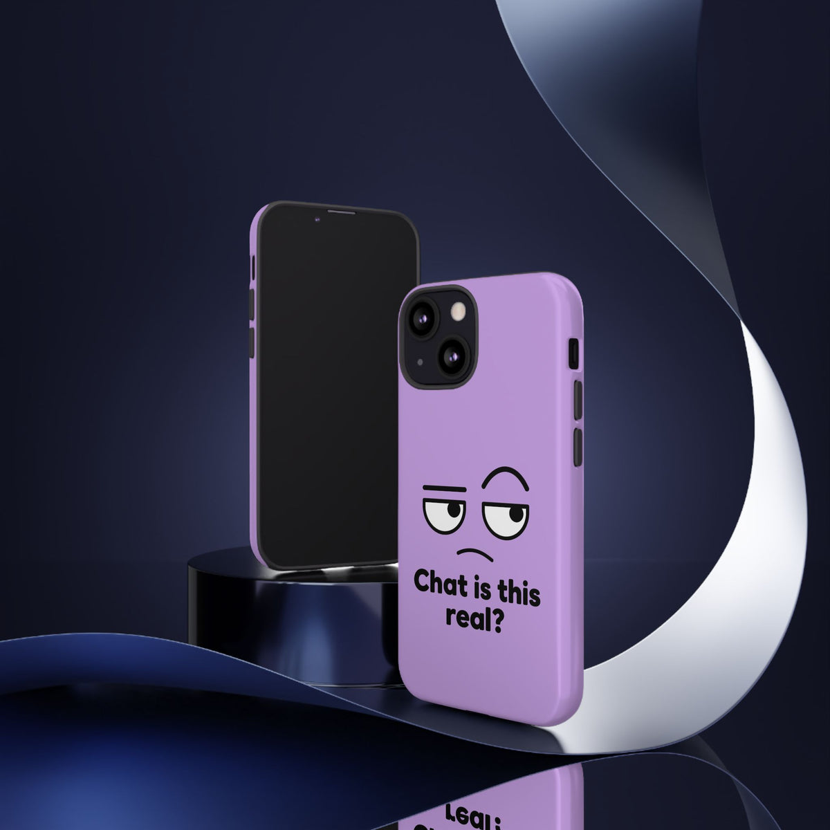 Chat Is This Real? chat meme phone case with "Chat Is This Real?" graphic, product photo 55