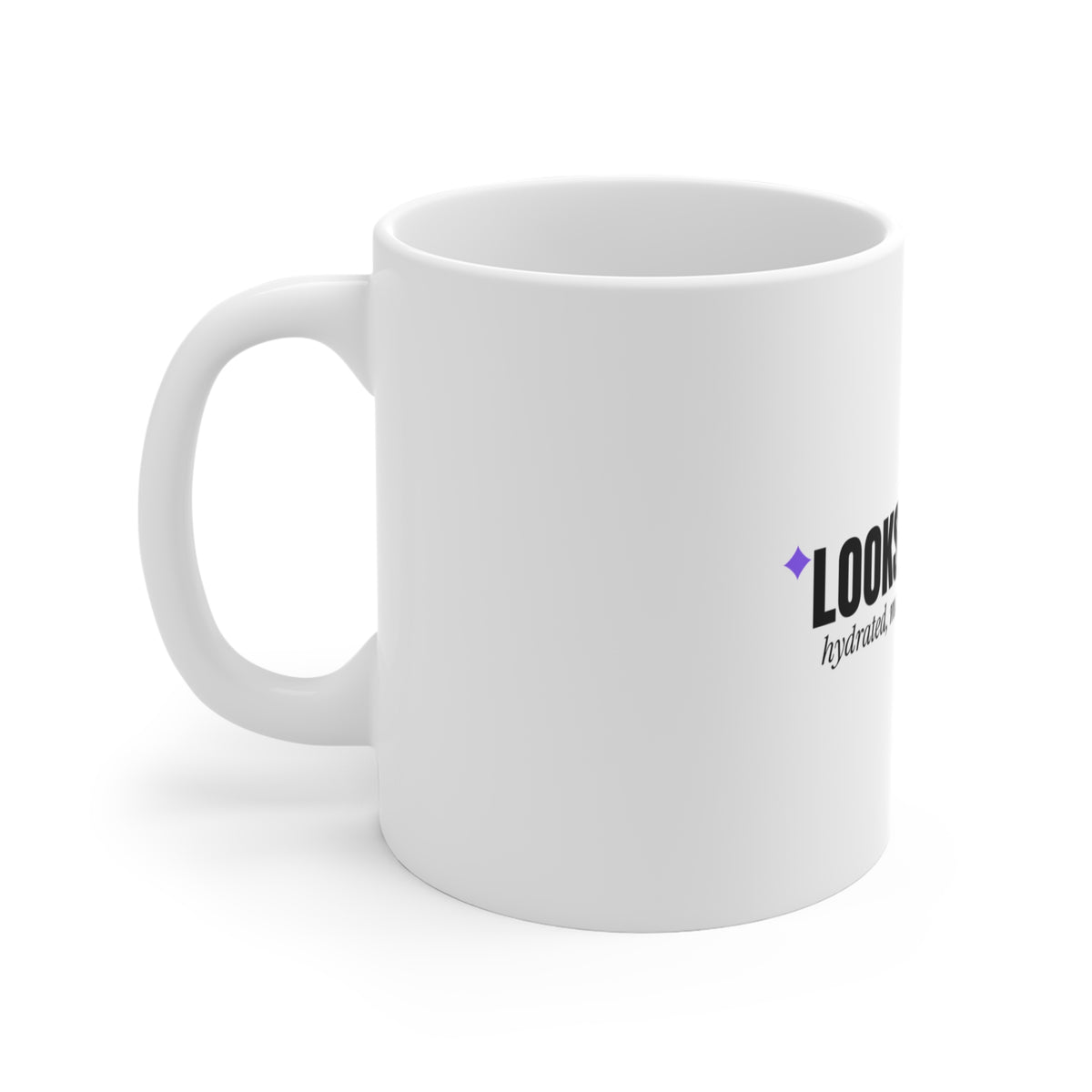 Looksmaxxing Unbothered looksmaxxing mug with "Looksmaxxing Unbothered" graphic, product photo 2