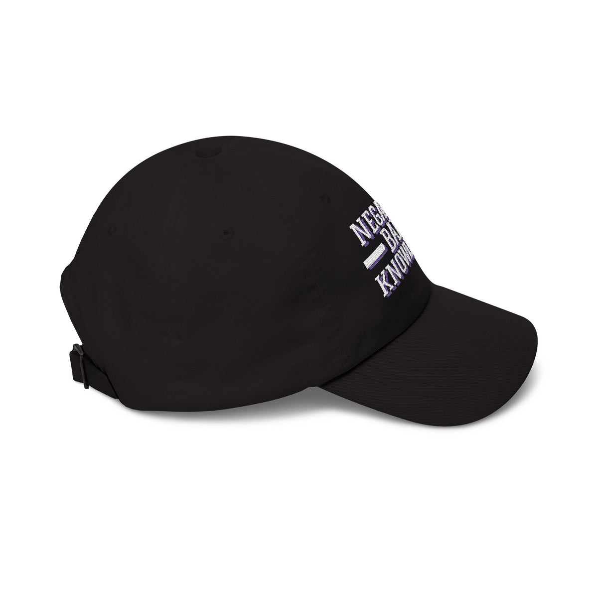 Negative Ball Knowledge ball knowledge meme dad hat with "Negative Ball Knowledge" graphic, product photo 13