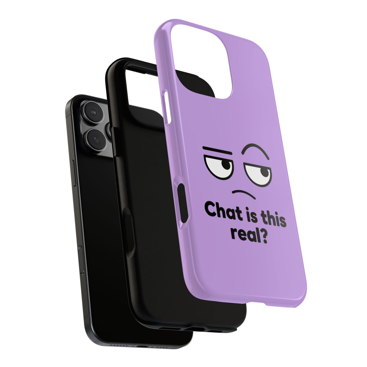 Chat Is This Real? chat meme phone case with "Chat Is This Real?" graphic, product photo 34