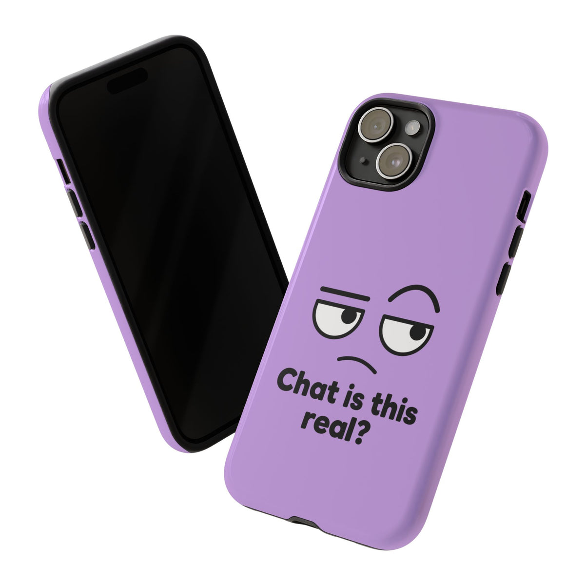 Chat Is This Real? chat meme phone case with "Chat Is This Real?" graphic, product photo 39