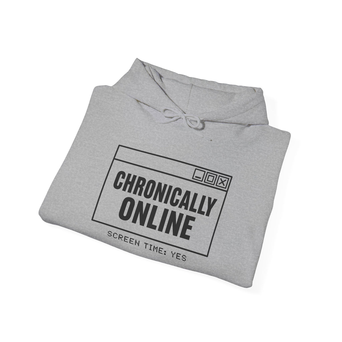 Chronically Online chronically online hoodie with "Chronically Online" graphic, product photo 8