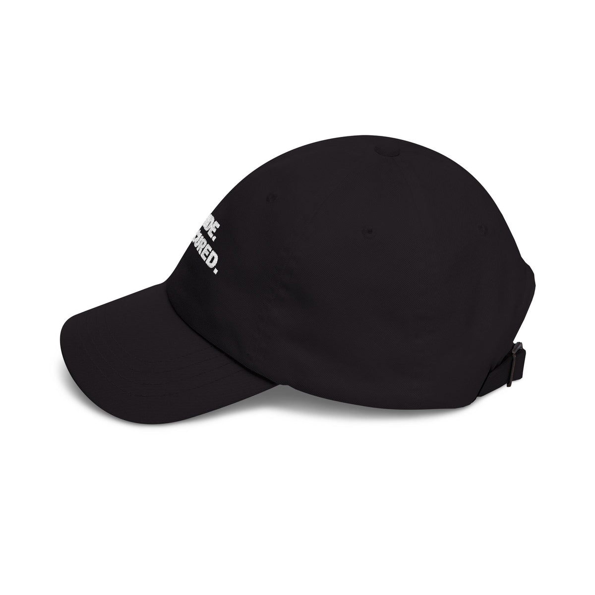 Bride W Secured bachelorette party dad hat with "Bride W Secured" graphic, product photo 8