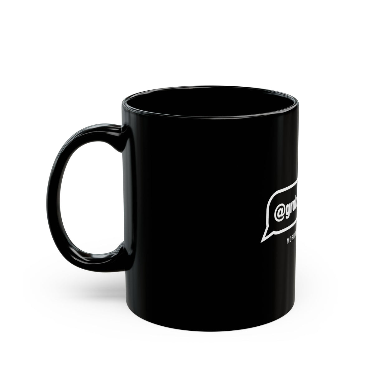 @grok is this true? chat meme mug with "@grok is this true?" graphic, product photo 3