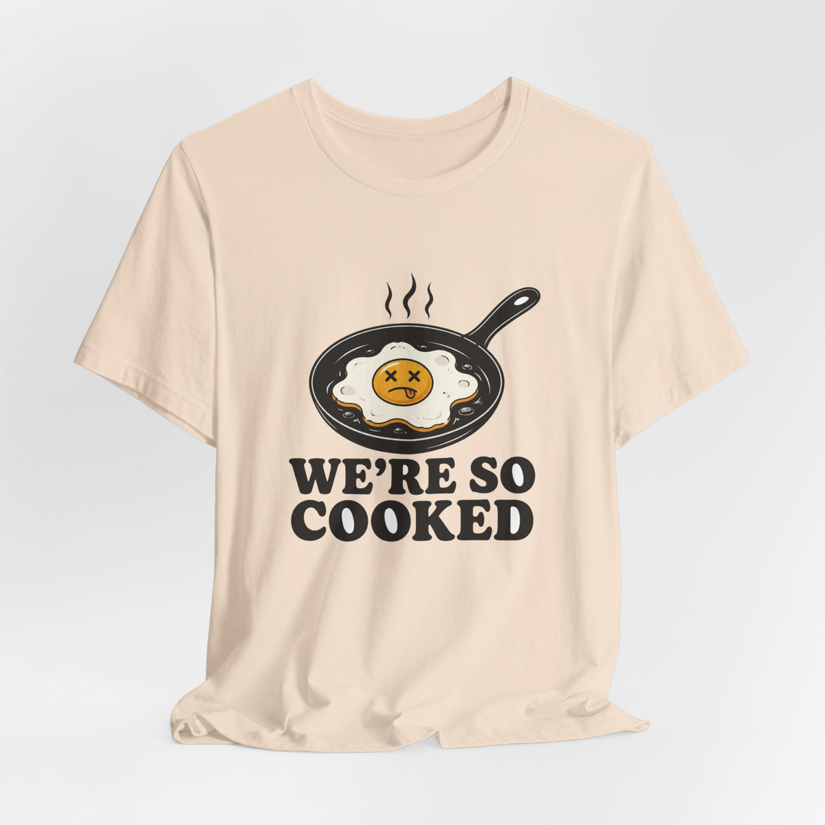 We're So Cooked chronically online t-shirt with "We're So Cooked" graphic, product photo 8