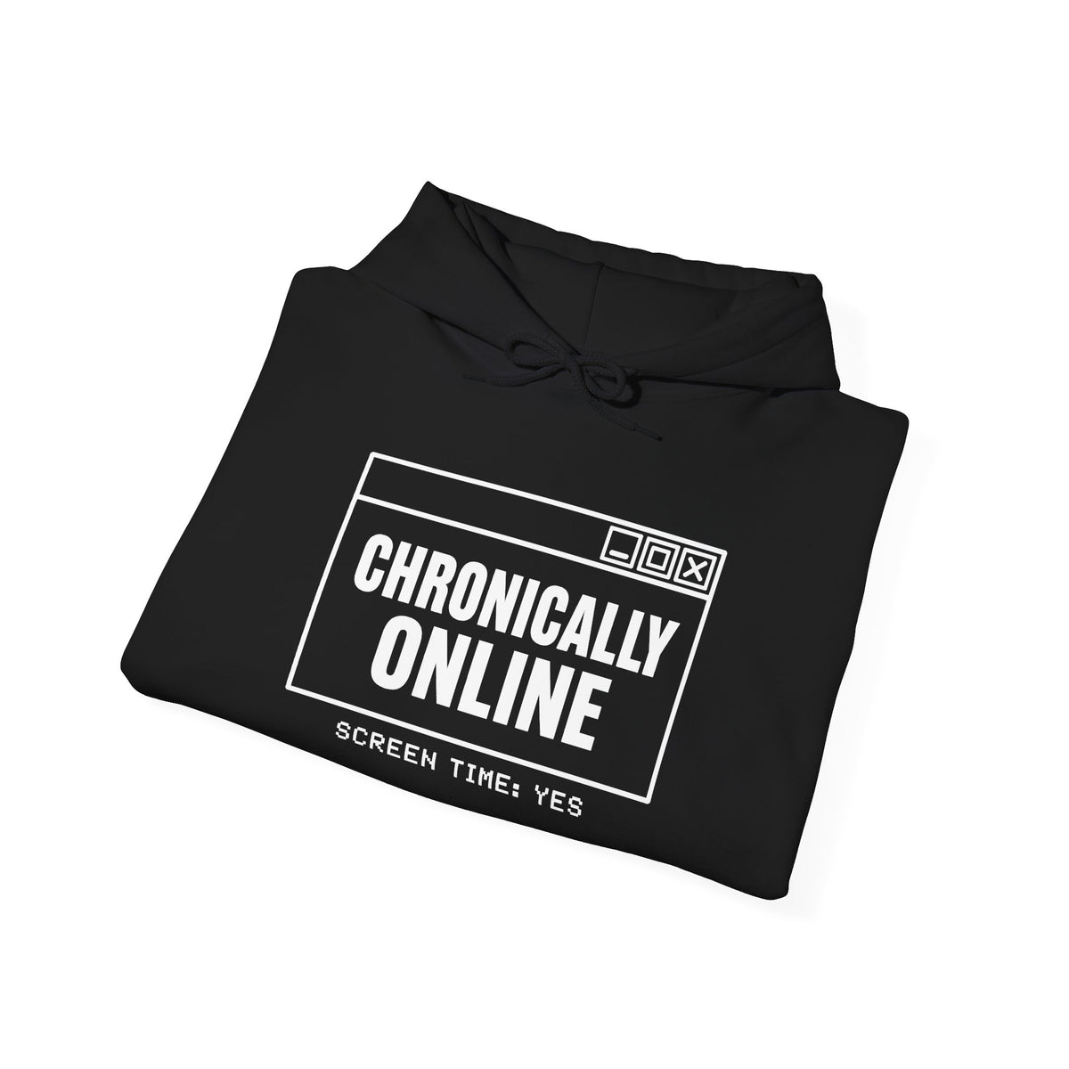Chronically Online chronically online hoodie with "Chronically Online" graphic, product photo 5
