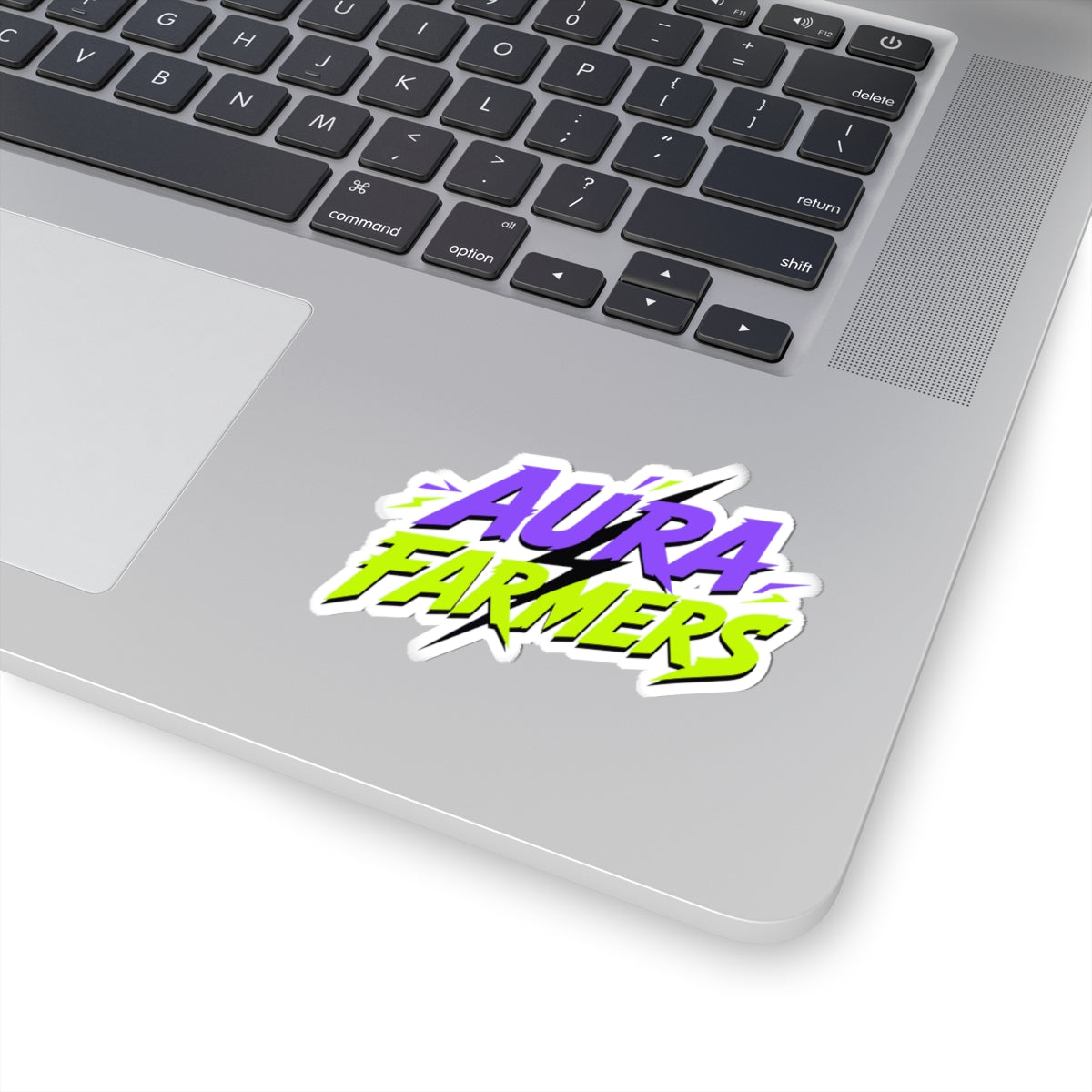 Aura Farmers Logo meme sticker with "Aura Farmers Logo" graphic, product photo 3