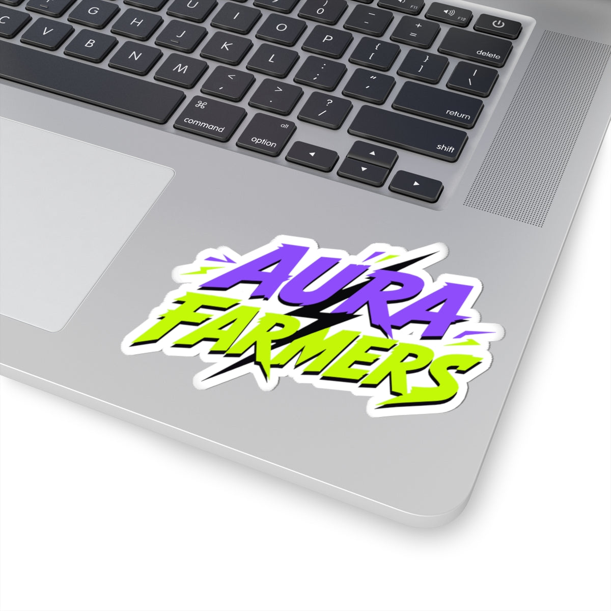 Aura Farmers Logo meme sticker with "Aura Farmers Logo" graphic, product photo 5