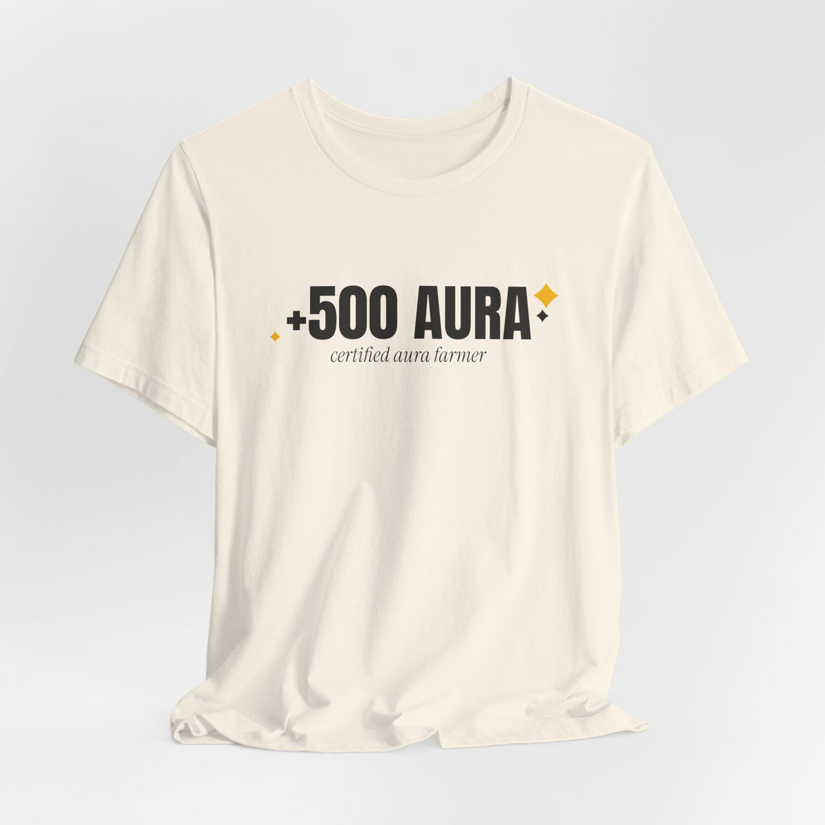 +500 Aura aura farming t-shirt with "+500 Aura" graphic, product photo 12