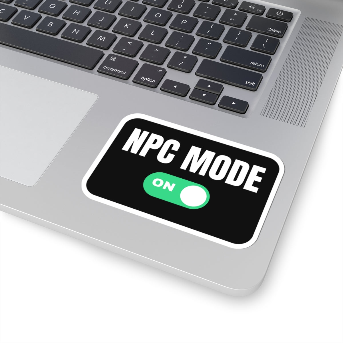 NPC Mode On NPC and larp sticker with "NPC Mode On" graphic, product photo 5