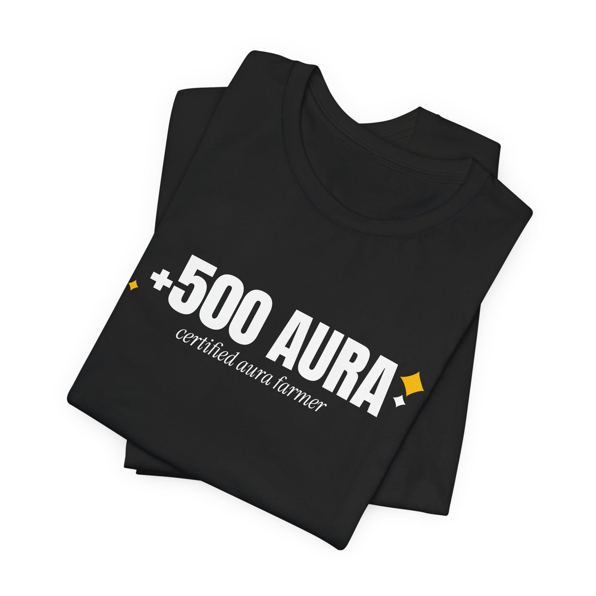 +500 Aura aura farming t-shirt with "+500 Aura" graphic, product photo 8