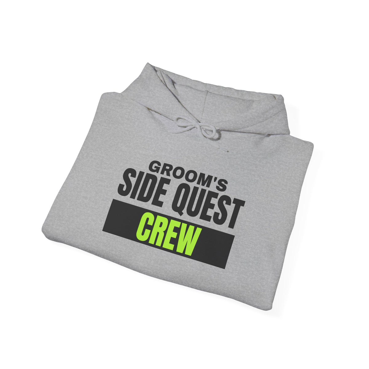 Groom's Side Quest Crew bachelor party hoodie with "Groom's Side Quest Crew" graphic, product photo 8