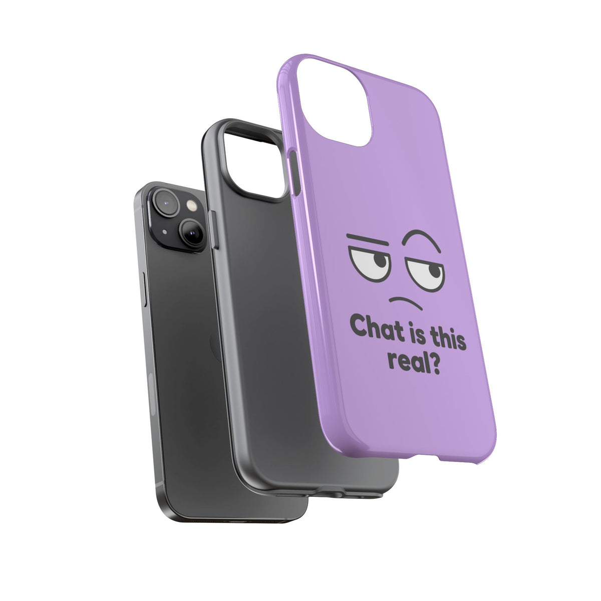 Chat Is This Real? chat meme phone case with "Chat Is This Real?" graphic, product photo 42