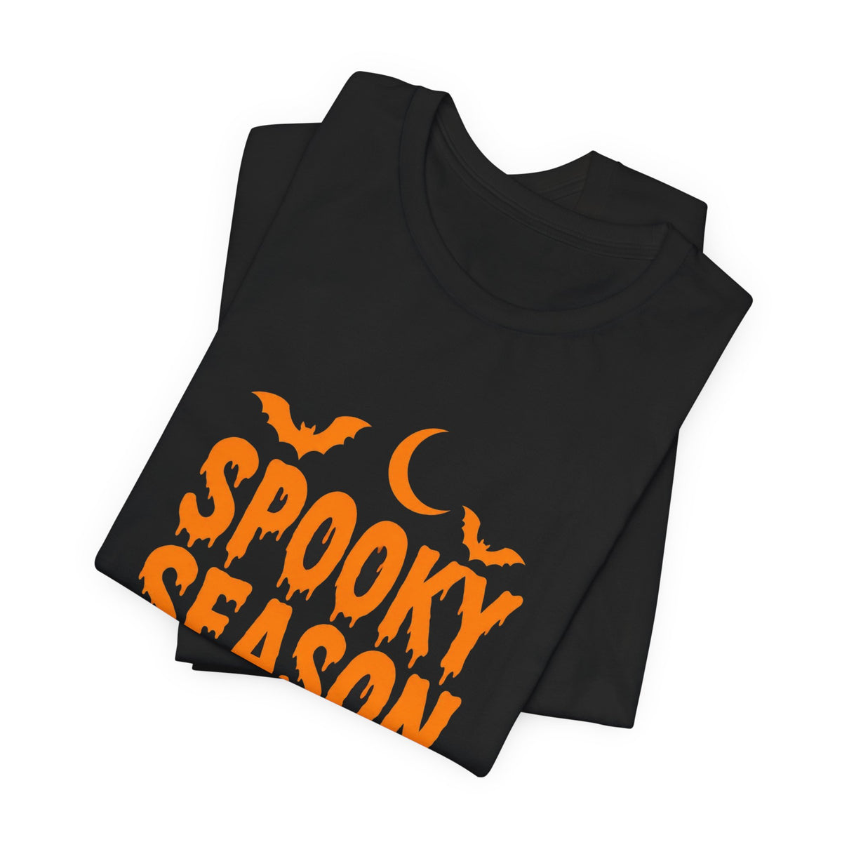 Spooky Season Type Shit spooky season t-shirt with "Spooky Season Type Shit" graphic, product photo 3