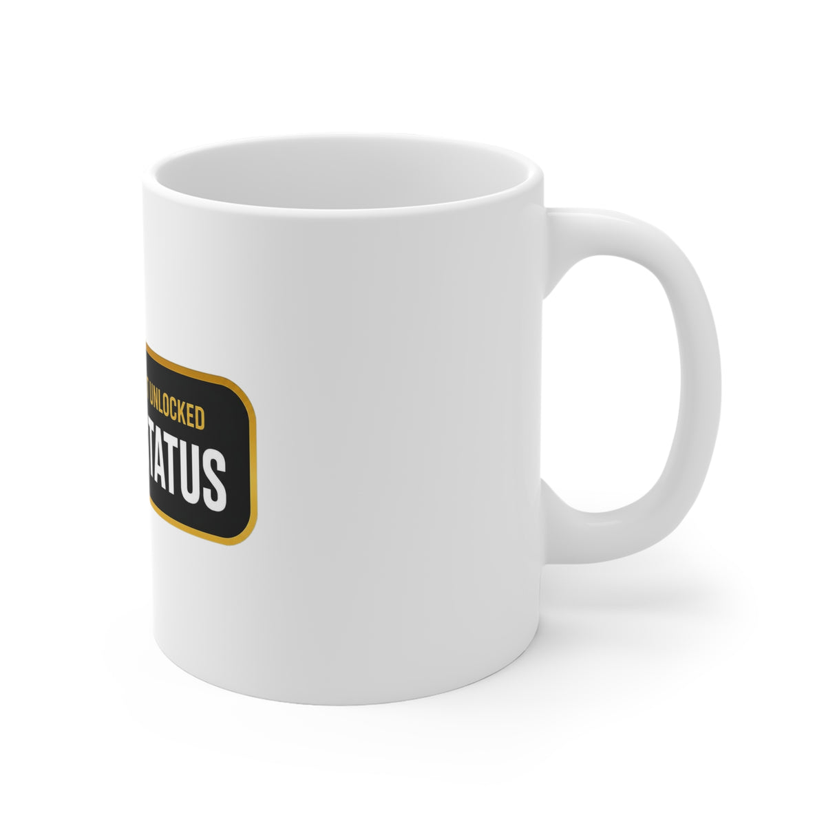 Unc Status Unlocked unc status mug with "Unc Status Unlocked" graphic, product photo 3