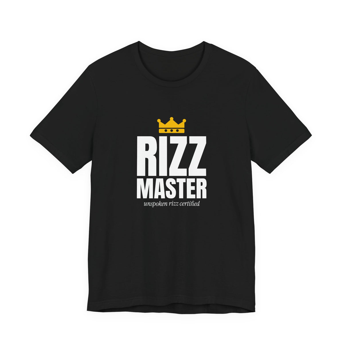 Rizz Master rizz t-shirt in Black with "Rizz Master" graphic, product photo 2