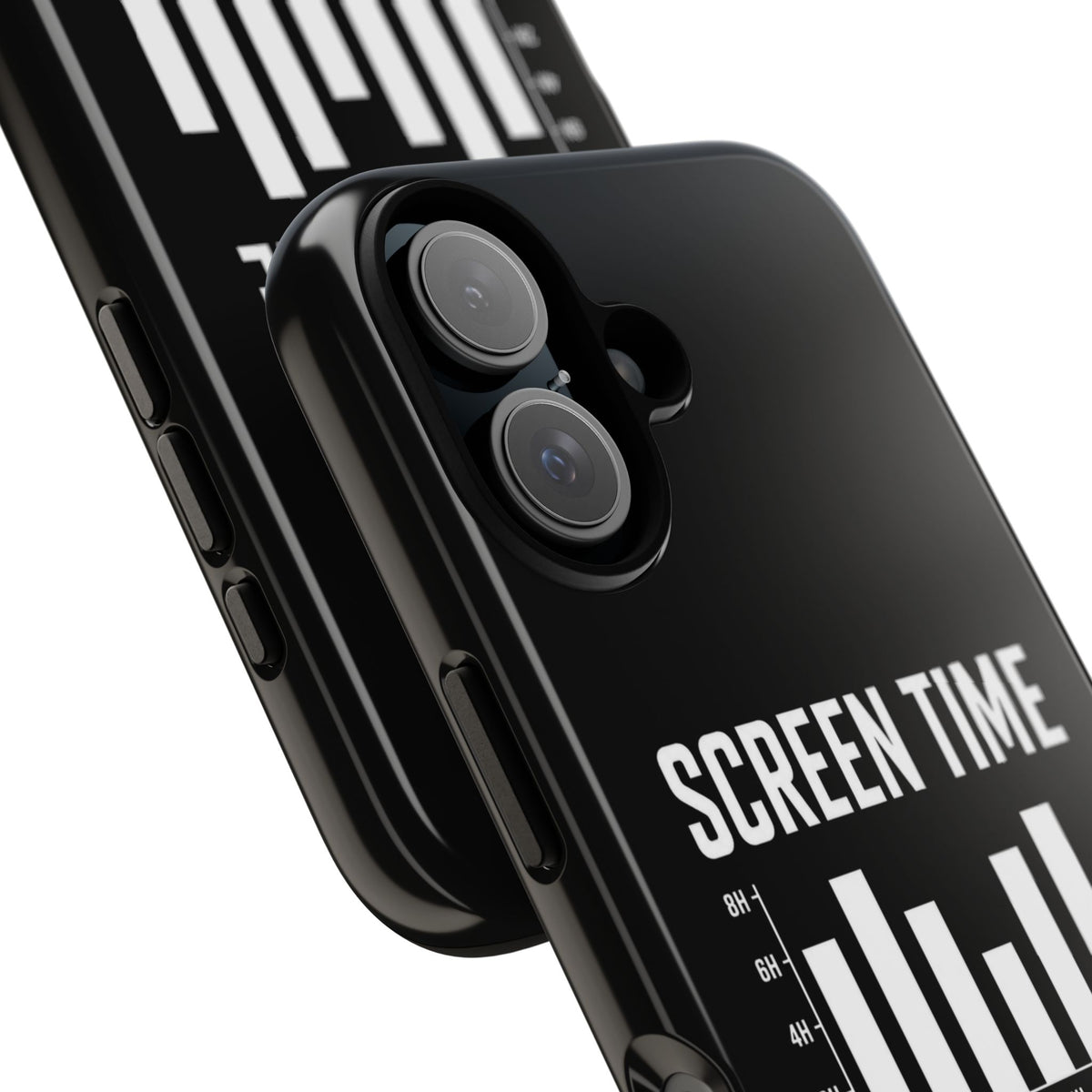 Screen Time No Regrets chronically online phone case with "Screen Time No Regrets" graphic, product photo 47