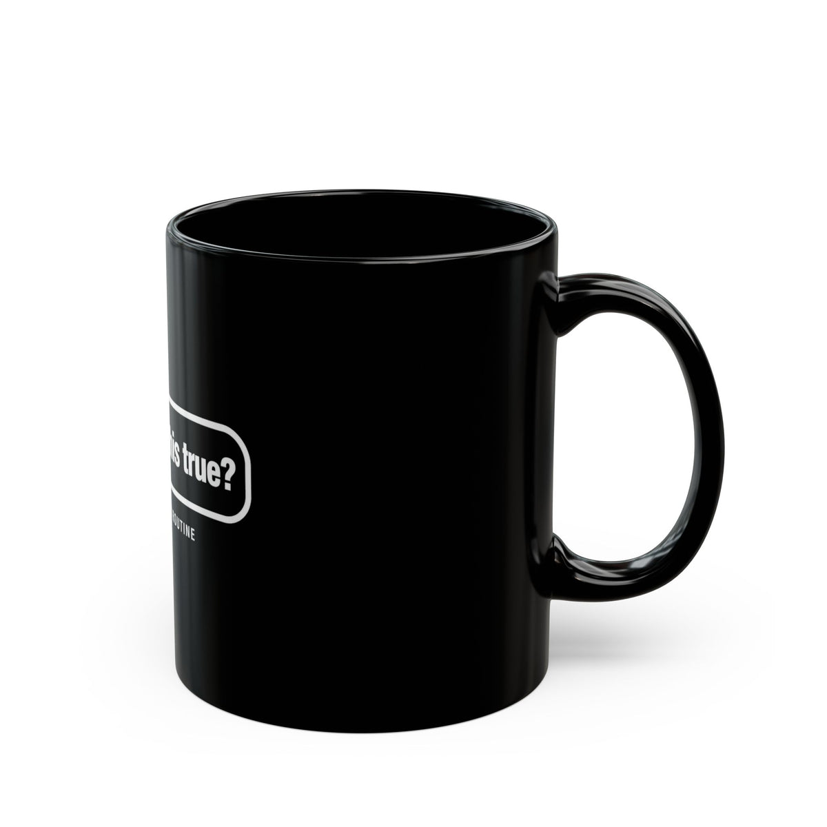 @grok is this true? chat meme mug with "@grok is this true?" graphic, product photo 2