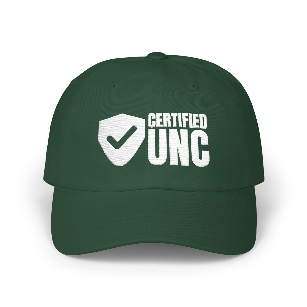 Certified Unc unc status dad hat in Spruce with "Certified Unc" graphic, product photo 2