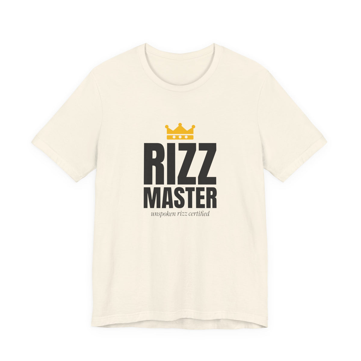Rizz Master rizz t-shirt in Natural with "Rizz Master" graphic, product photo 3