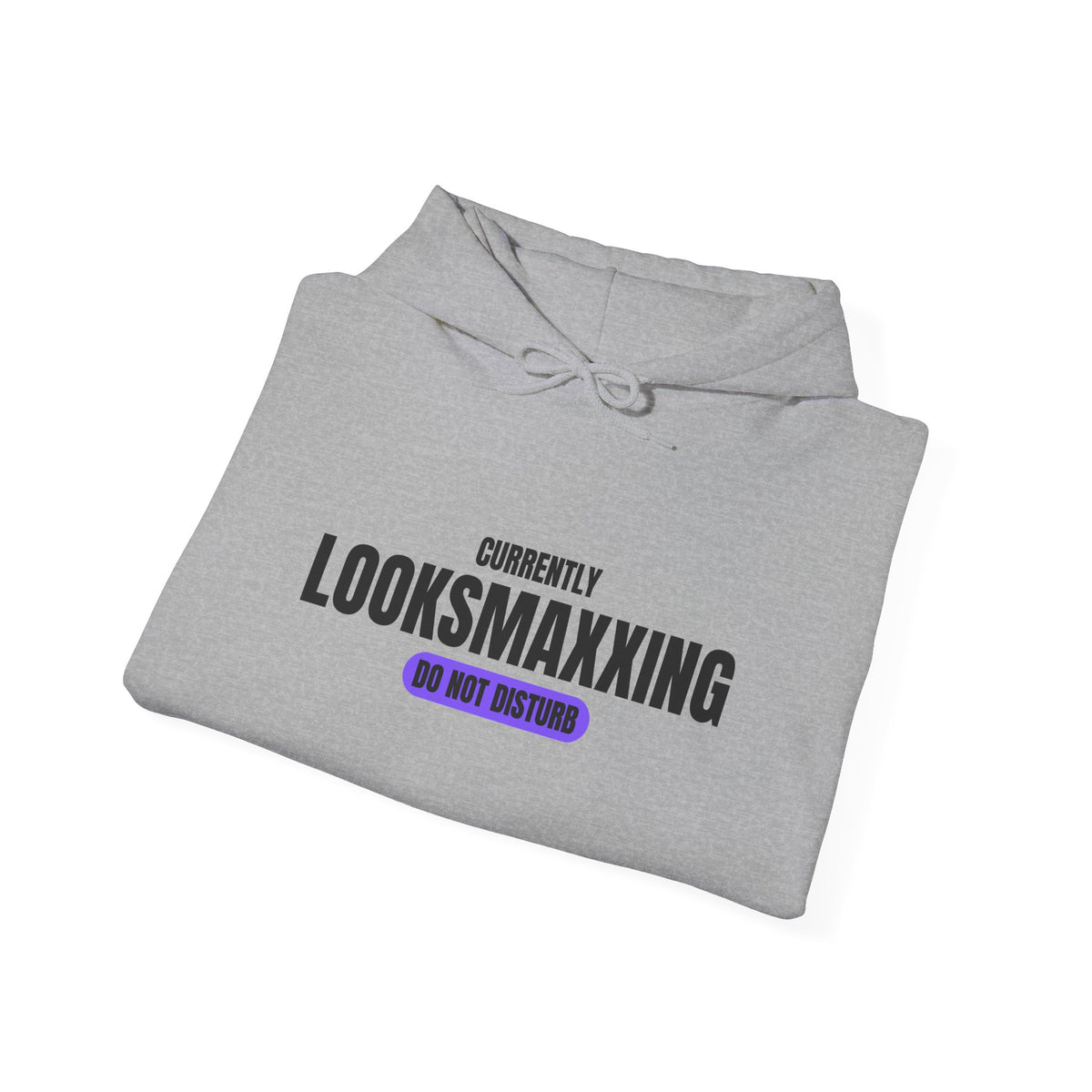 Currently Looksmaxxing looksmaxxing hoodie with "Currently Looksmaxxing" graphic, product photo 8