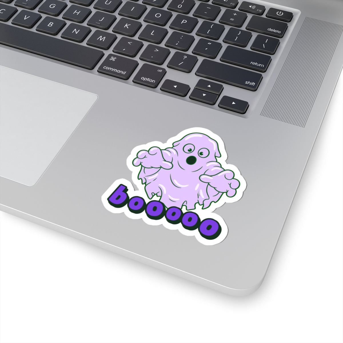 Boo Ghost Halloween ghost meme sticker with "Boo Ghost" graphic, product photo 3