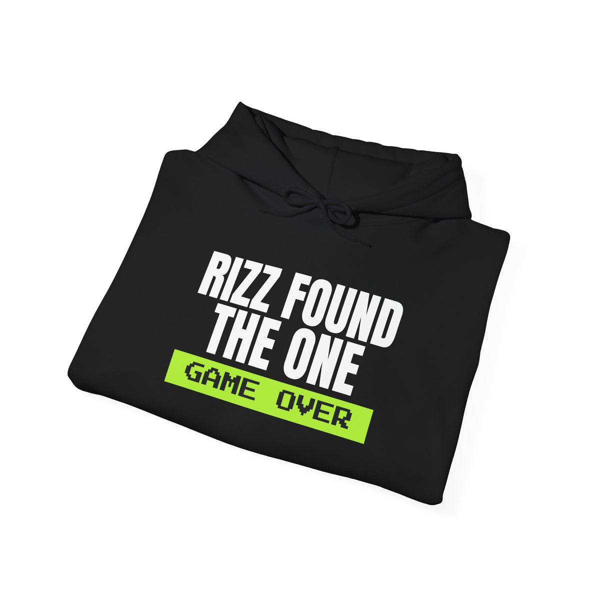 Rizz Found The One Game Over bachelor party hoodie with "Rizz Found The One Game Over" graphic, product photo 5
