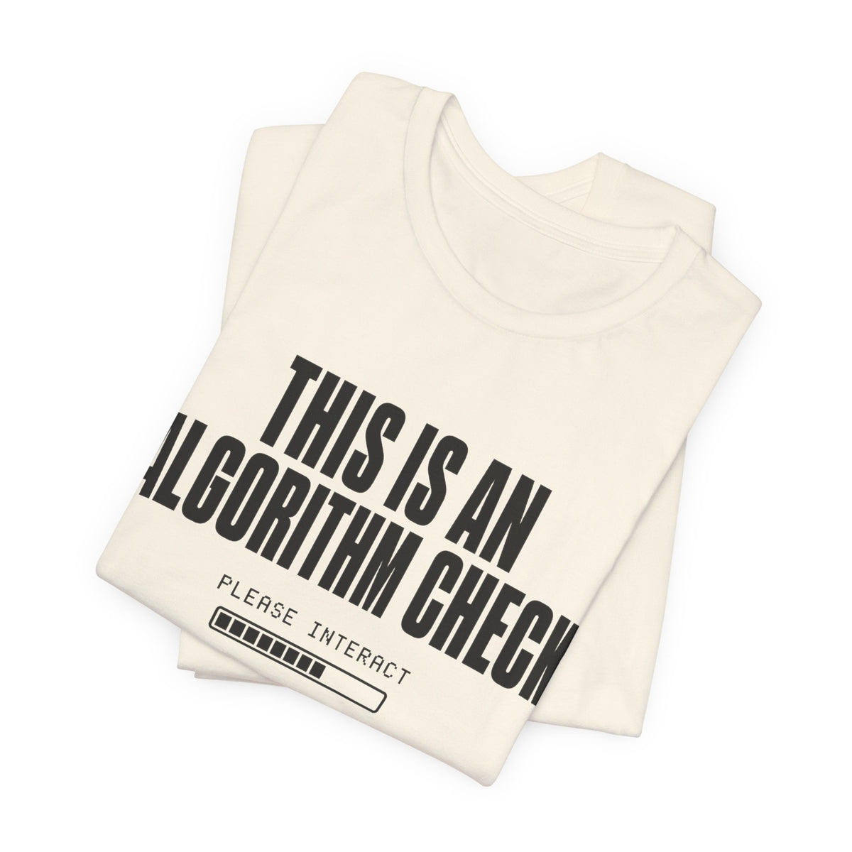 Algorithm Check chronically online t-shirt with "Algorithm Check" graphic, product photo 7